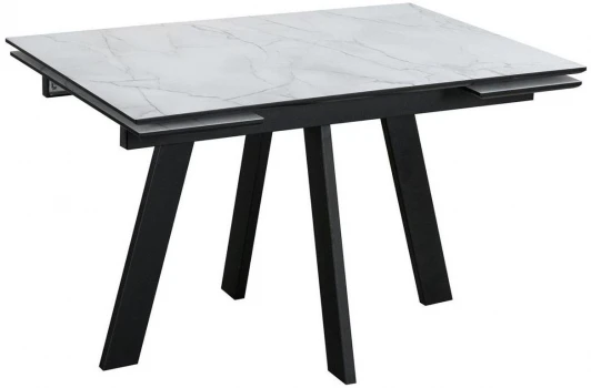 00-00065838 Стол обеденный DikLine WINGS Жемчужный Перито,Черный, Черный