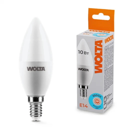 25WC10E14 Светодиодная лампа 10Вт 6500K E14 Wolta 25WC10E14