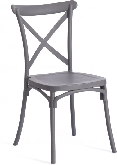 19694 Обеденный стул Tetchair CROSS (Пластик/Темно-серый) 19694
