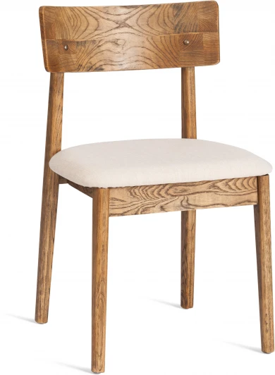 24402 Стул THOR Tetchair (Дерево вяз,Лен/Бежевый) арт.24402