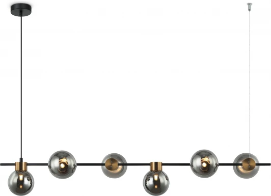 FR5232PL-06B1 Подвесной светильник Freya Gatsby FR5232PL-06B1 (220V, на тросе, шарики, молекулы)
