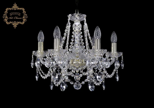 11.25.6.165.Gd.Sp Подвесная люстра Art Classic 11.25 11.25.6.165.Gd.Sp (220V, хрусталь, на цепи, подсвечник, свеча)