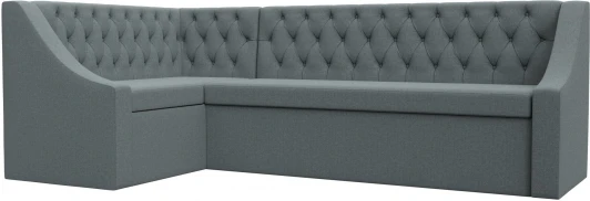 122514L Диван кухонный угловой Мерлин левый угол (Серый/Рогожка) Лига Диванов арт.122514L