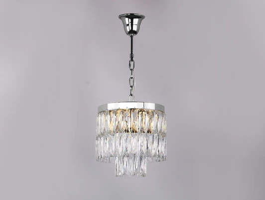 10125/C Подвесная люстра каскадная Newport 10120 10125/C (220V, хрусталь, на цепи)