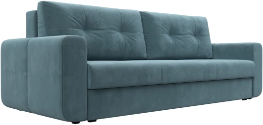 121254 Диван прямой Лига-031 (Бирюзовый/Велюр) Лига Диванов арт.121254