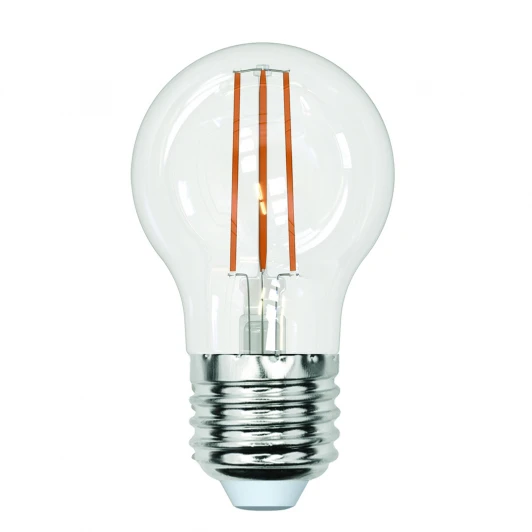 LED-G45-13W/3000K/E27/CL PLS02WH картон Лампочка светодиодная шар прозрачная E27 13W 3000K Uniel LED-G45-13W/3000K/E27/CL PLS02WH