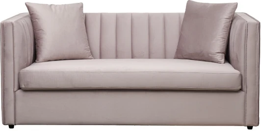 PAOLO180-2K-Colt1001 Диван Paolo двухместн.раскл. велюр беж. Colt1001 182*90*78см,2 под. Garda Decor арт.PAOLO180-2K-Colt1001