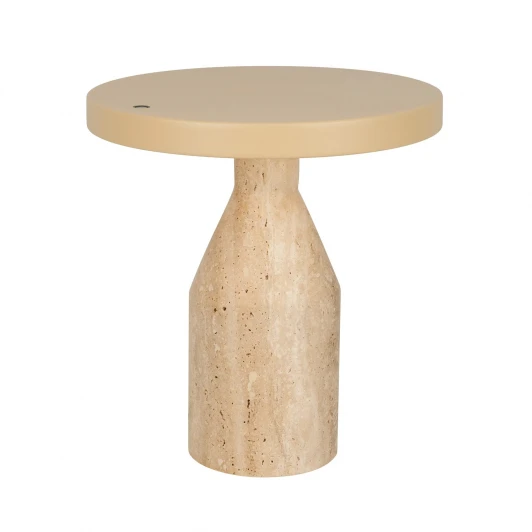 061770 Настольная лампа SP-CROOD-TAB-R22.5x24-7W Warm3200-MIX (BG-BG, 140 deg, 230V) (Arlight, IP20, Травертин) 061770