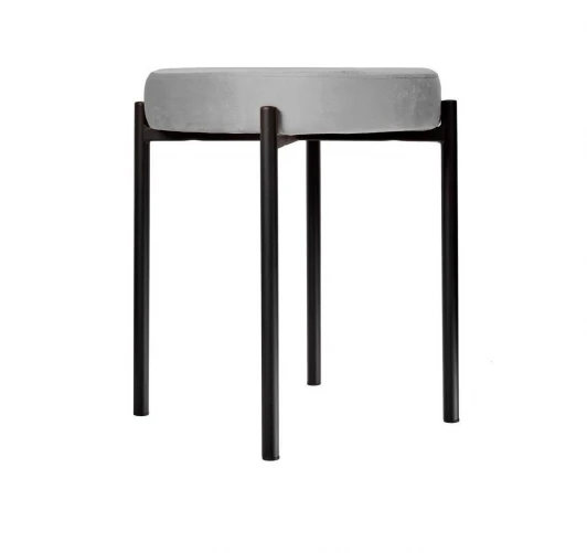 00-00079837 Табурет M DikLine, B22 GREY, ножки черные арт.00-00079837