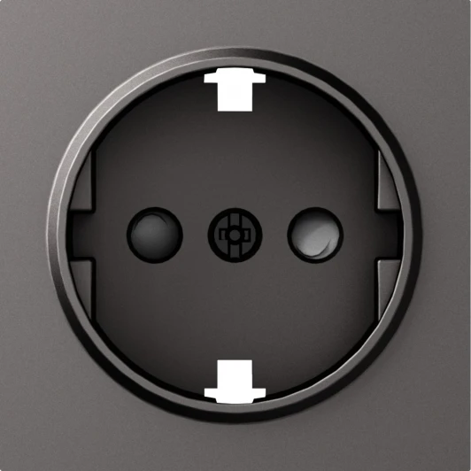 DE22045 Накладка для розетки Schuko с заземлением, со шторками 16A 250 В~ IP30 Donel A07 DE22045