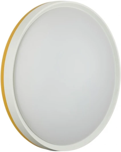 7709/DL Настенно-потолочный светильник Sonex Kezo Yellow 7709/DL пластик/белый/желтый LED 48Вт 4000К D400 IP43 (220V, круглые)