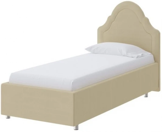 1915628 PROxSON Кровать Эльза (Ткань: Велюр Forest 4 Бежевый) 90x190