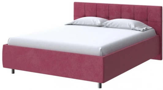 2018939 PROxSON Кровать Diamo без основания (Ткань: Велюр Casa Винный) 160x200