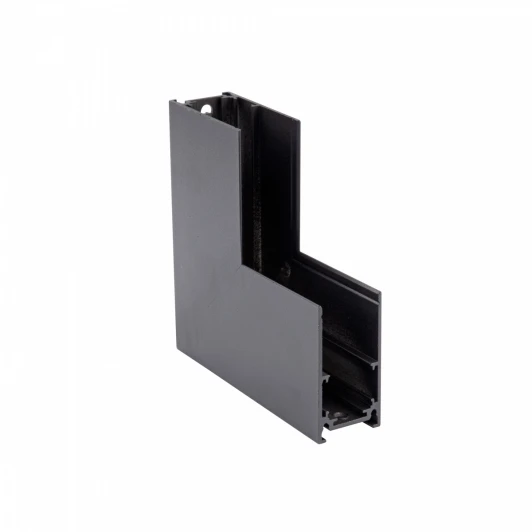 VT0200026-01 Коннектор угловой вертикальный 20 мм магнитный 100*100 для накладного шинопровода, черный Vitaluce VT0200026-01