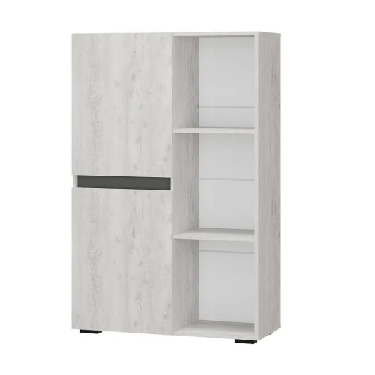 00-00164667 Шкаф БТС-стеллаж Мрия ШК-16, Бетон пайн светлый, Графит