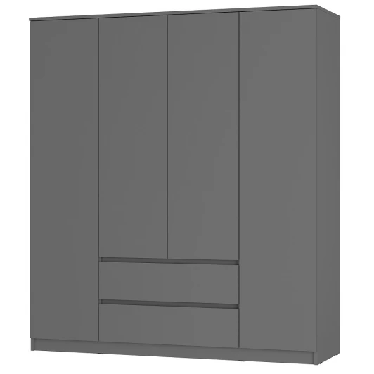 00-00143425 Шкаф БТС для одежды и белья Симпл ШК-13, графит