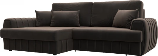 129272L Диван угловой Лига-057 НПБ угол левый Лига Диванов (Велюр) арт.129272L