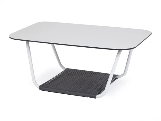 RC13-100-65-G-4sis white Журнальный стол 100х65см из HPL, цвет молочный 4SIS Глория RC13-100-65-G-4sis white