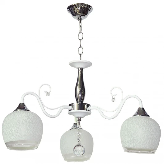 MD.0655-3-P CH+WH Подвесная люстра Imex MD.0655-3-P CH+WH