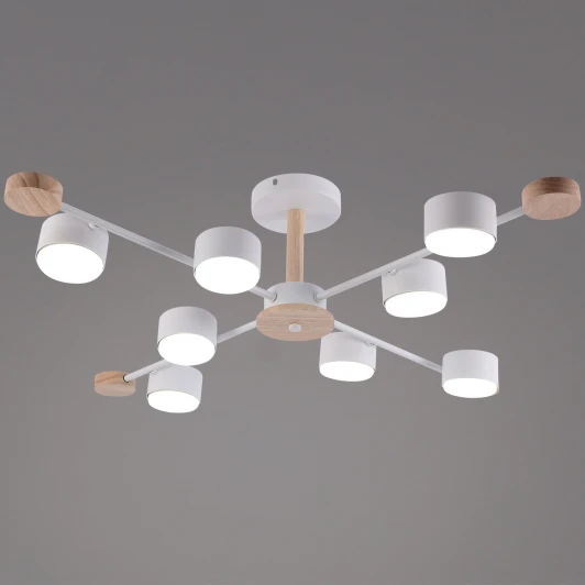 03751-0.3-08 WT+WOOD GX53 Потолочная люстра на штанге Reluce 03751-0.3-08 WT+WOOD GX53