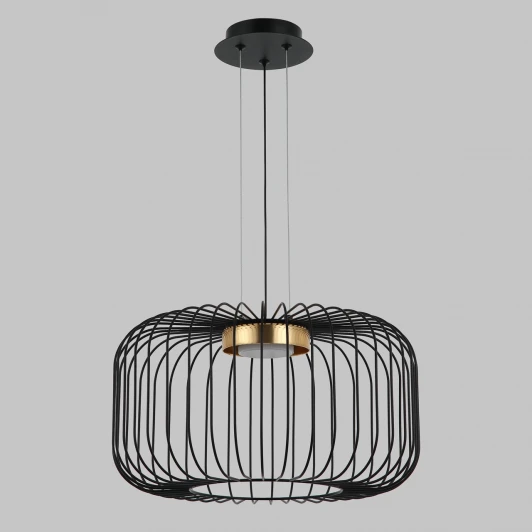 MD.23105-1-P-BK+BR Подвесной светильник Imex MD.23105-1-P-BK+BR (220V, на тросе, круглые)