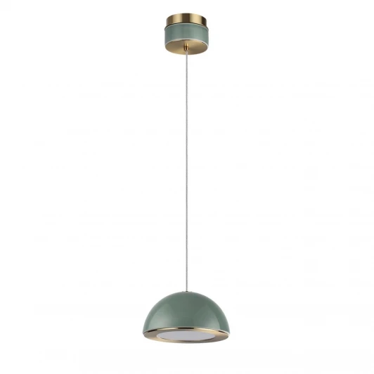 5452/6L Подвесной светильник светодиодный Odeon Light Lulu 5452/6L светлая бронза/зеленый/металл/керамика/акрил LED 6W 3000K