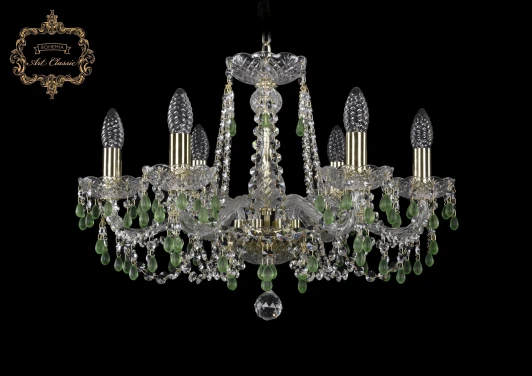 11.24.6.200.Gd.V5001 Подвесная люстра Art Classic 11.24 11.24.6.200.Gd.V5001 (220V, хрусталь, на цепи, подсвечник, свеча)