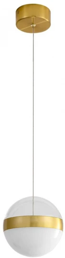 5036/12L Подвесной светильник Odeon Light Roni 5036/12L ант.бронза/прозрачн/молочный/металл/акрил LED 12W 4000K 600лм (220V, на проводе, шар)