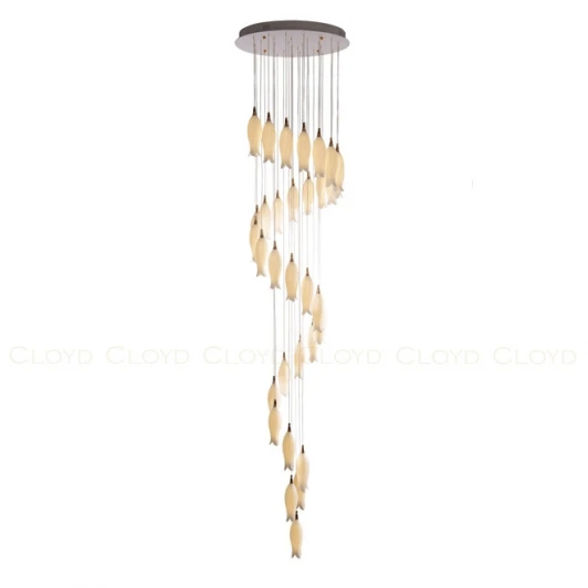 11239 Потолочная люстра каскадная водопад с цветами Cloyd Argana 11239