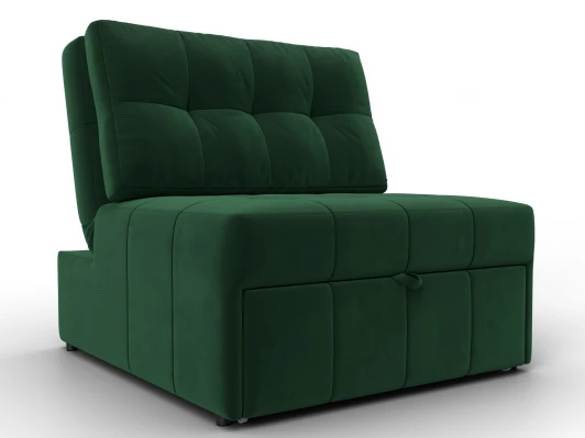 134897 Кресло-кровать Лига-107 (80) (ЛДСП,Брус,Фанера,Велюр/Зеленый) Лига Диванов 134897
