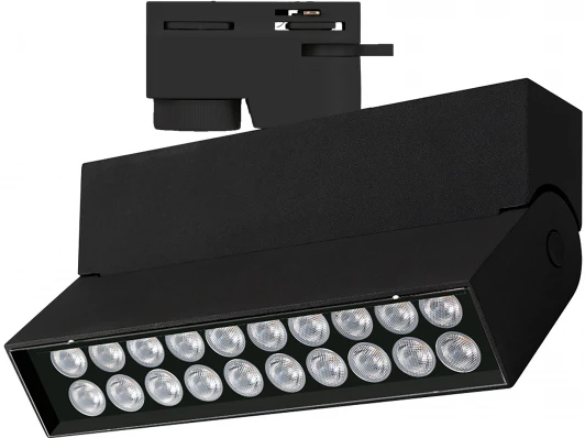 036470 Трековый светильник Downlight светодиодный LGD-LOFT-TRACK-2TR-S170-10W Day4000 (BK, 24 deg, 230V) (Arlight, IP20 Металл) 036470