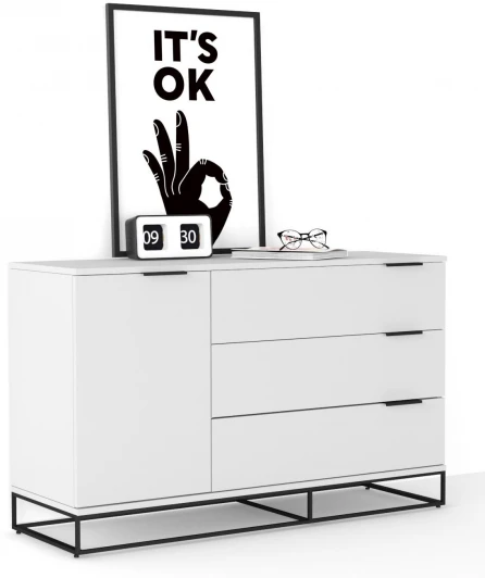 401052110h Буфет City 120 см. белый R-Home арт.401052110h