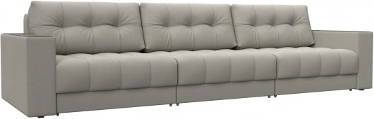 128416 Диван прямой с декором Лига-049 НПБ Лонг Лига Диванов (Рогожка) арт.128416