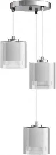 PND.105.03.17.002.CH-S.25.TR Подвесной светильник 33 ИДЕИ PND.105.03.17.002.CH-S.25.TR (220V, на проводе, круглые)