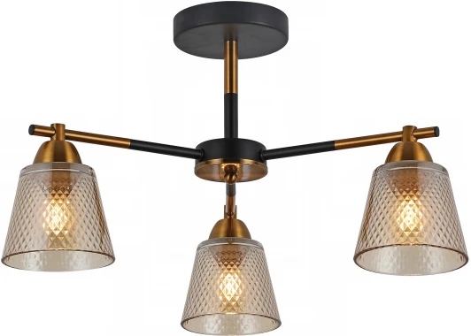 IL8226-3COU-79 BK GD Потолочная люстра на штанге ILLUMICO IL8226-3COU-79 BK GD