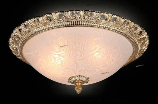 10435/3С Люстра потолочная Natali Kovaltseva Gisele, 3 лампы, золото, белый