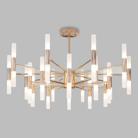 351 золото / белый Потолочная люстра Wi-Fi на штанге Bogate's Bastone 351 Smart (220V, управление смартфоном, голосовое управление, умный дом - Minimir Home, Алиса, Маруся, Салют)
