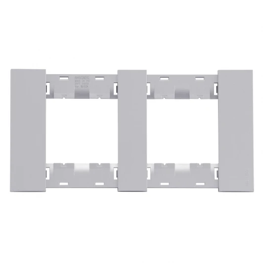 AA4802M2AS Рамка 2-ая серый матовый Meiton AA4802M2AS