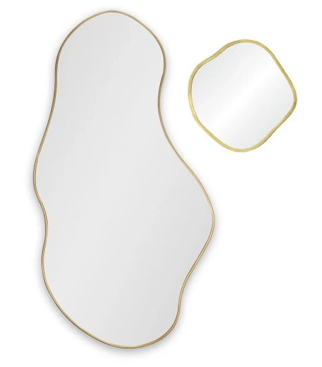 SM122GL Lake Panno Gold Сет из 2-х зеркал 58*110 см, Ø41 см Art-Zerkalo SM122GL 13855