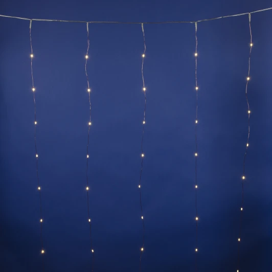 ULD-C1510-100/STA WARM WHITE IP44 Занавес светодиодный со статическим свечением. 1.5х1м. 100 светодиодов. Теплый белый свет. ULD-C1510-100/STA WARM WHITE IP44 Uniel