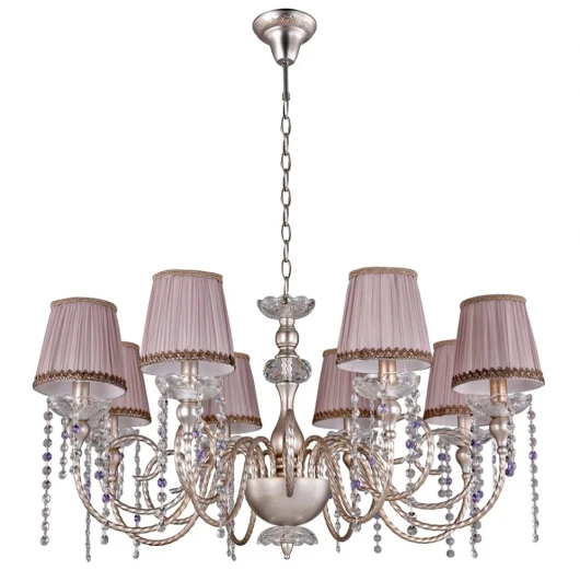 ALEGRIA SP8 SILVER-BROWN Подвесная люстра Crystal Lux Alegria SP8 SILVER-BROWN