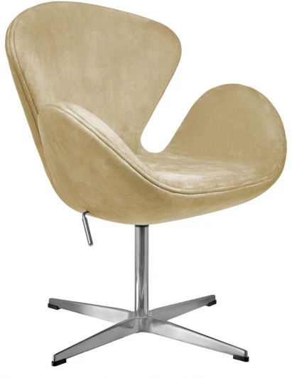 FR 1045 Кресло SWAN STYLE CHAIR карамельный, искусственная замша Bradex Home арт.FR 1045