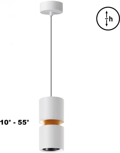 359339 Светильник подвесной Novotech Aristo 359339 OVER белый LED 10W/3W 3000K 1090Лм 220V (на проводе, круглые)