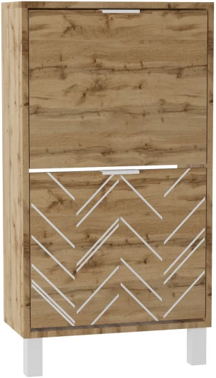 6008329901 Тумба для обуви Калифорния Хигс ТО01 Дуб вотан/Белый от фабрики Калифорния