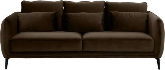342366 Диван Amsterdam трехместный ОГОГО (арт.342366), (Ткань/Коричневый)