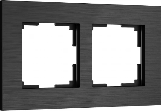 W0023508 Рамка на 2 поста (черный алюминий) Werkel W0023508 (a066330)