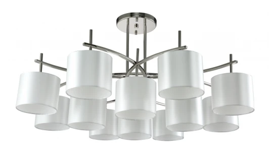 SERGIO PL8+4 NICKEL Потолочная люстра Crystal Lux Sergio PL8+4 NICKEL