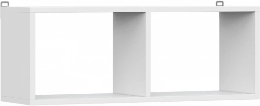 536230 Полка Валенсия книжная (Валенсия книжная белый текстурный) Woodville арт.536230