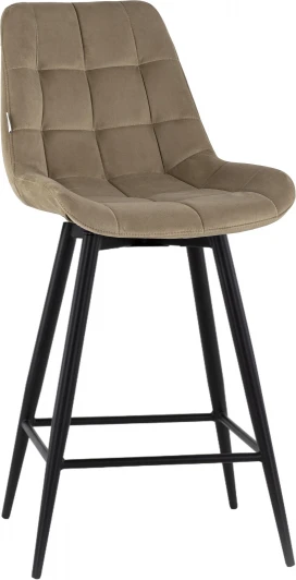 УТ000040028 Стул полубарный Флекс с поворотным механизмом велюр капучино Stool Group арт.УТ000040028