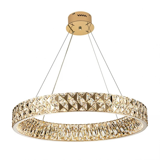 ML.335.800 GD Подвесная люстра светодиодная хрустальная с регулировкой цветовой температуры Modelux MODELUX ML.335.800 GD